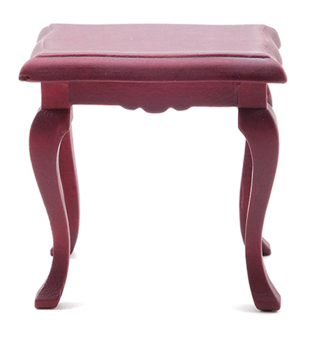 Dollhouse Miniature Side Table, Mahogany